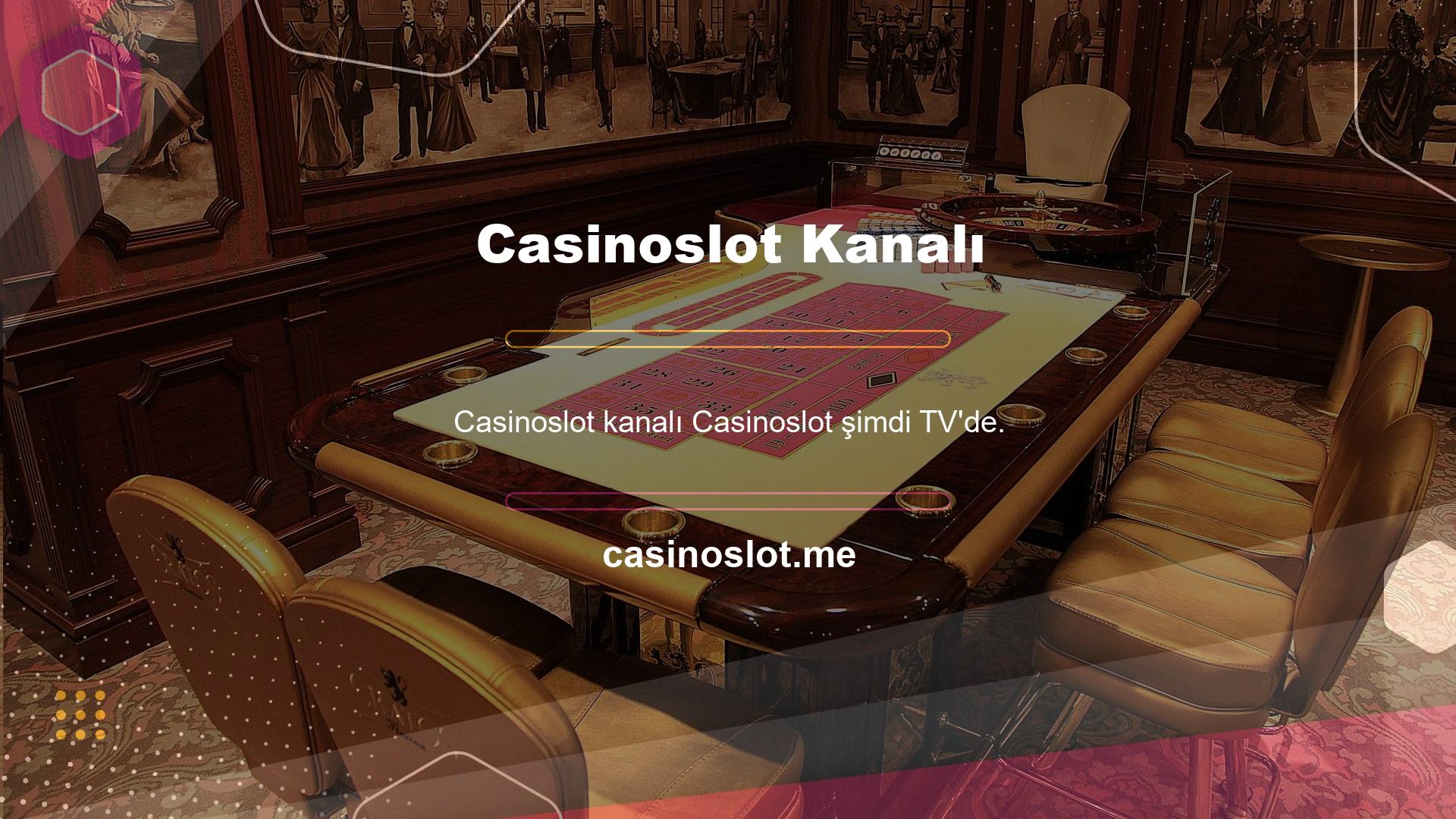 Ayrıca maçı ve Casinoslot kanalını canlı olarak izleyebilirsiniz