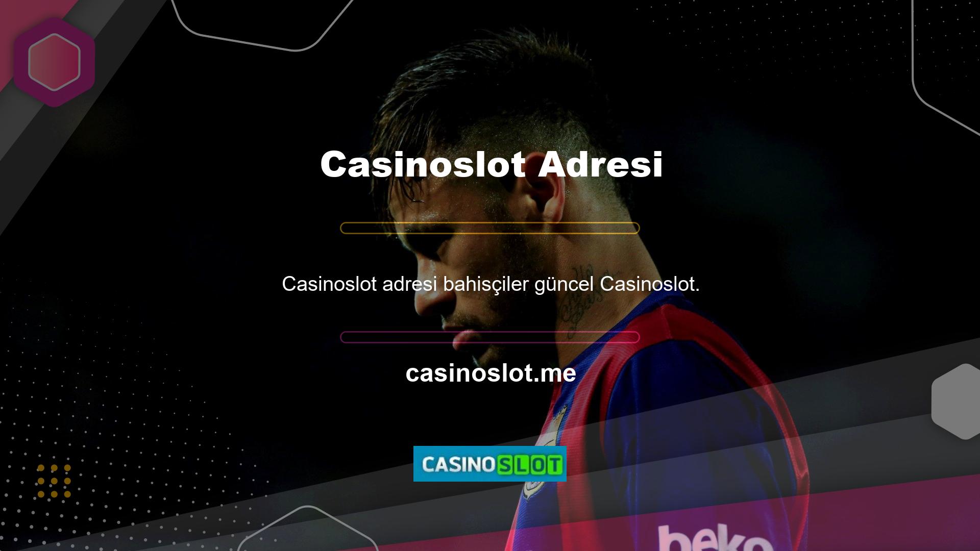 com adresini kullanarak Casinoslot bahis sitesine kolay erişim sağlayacak şekilde kurulmuş bir sistem aracılığıyla Casinoslot bahis sitesine erişebilirler